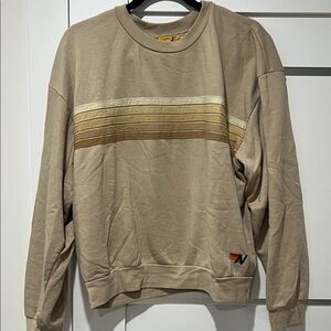 Aviator Nation 5 Stripe Relaxed Sweatshirt